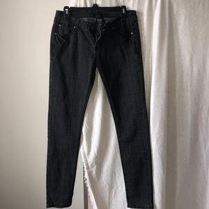 Dark gray skinny jeans